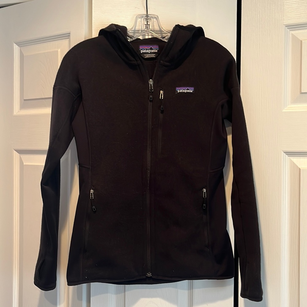 Patagonia Black zippered hoodie jacket